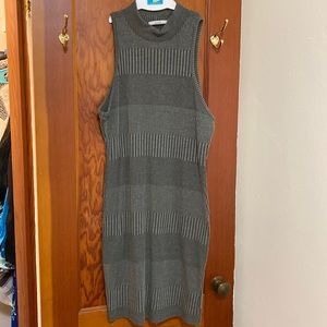 Olive sweater dress